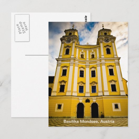 Basilika Mondsee, Oostenrijk Briefkaart (Voorkant / Achterkant)