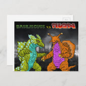 Basiliscuss v.s Slugera Briefkaart (Voorkant / Achterkant)