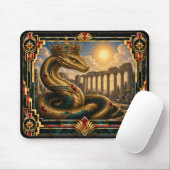 Basilisk, Art Deco Mythisch Muismat (Met muis)