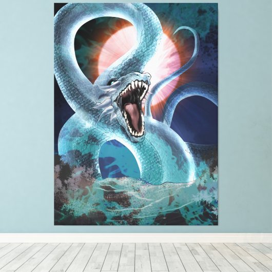 Basilisk Canvas Afdruk (Insitu (Houten vloer))