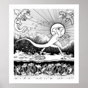Basilisk - Dieren - 15 x 17 Poster