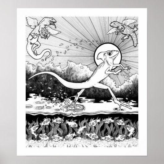 Basilisk - Dieren - 15 x 17 Poster (Voorkant)