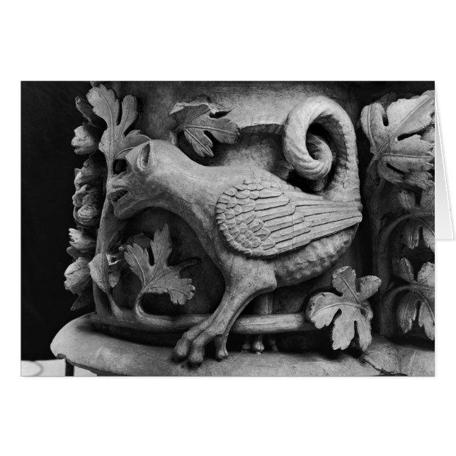 Basilisk, hoofdstad van de kathedraal van Notre Da (Voorkant Horizontaal)