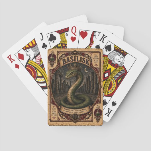 Basilisk, Oude Circusmonsters Pokerkaarten (Achterkant)
