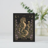 Basilisk, Starlit Tarot Kunst Briefkaart (Staand voorkant)
