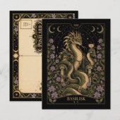 Basilisk, Starlit Tarot Kunst Briefkaart (Voorkant / Achterkant)