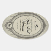 Basilisk Venom Halloween Jar Sticker Label (Voorkant)