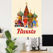 Basiliuskathedraal, Moskou, Rusland Poster (Thuiskantoor)