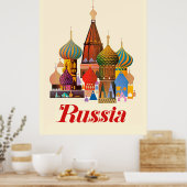 Basiliuskathedraal, Moskou, Rusland Poster (Keuken)