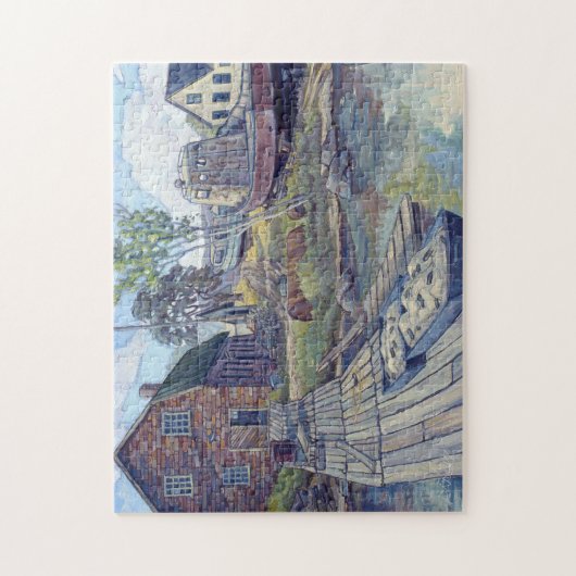 Basil's Dock & Turne Shed beroemd gemaakt door Cha Legpuzzel (Verticaal)