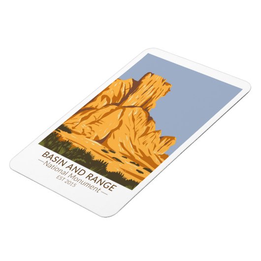 Basin en Range National Monument Nevada Magneet (Linkerzijde)