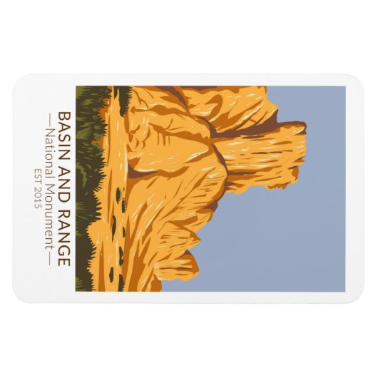 Basin en Range National Monument Nevada  Magneet (Horizontaal)