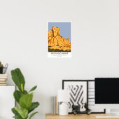 Basin en Range National Monument Nevada Poster (Thuiskantoor)