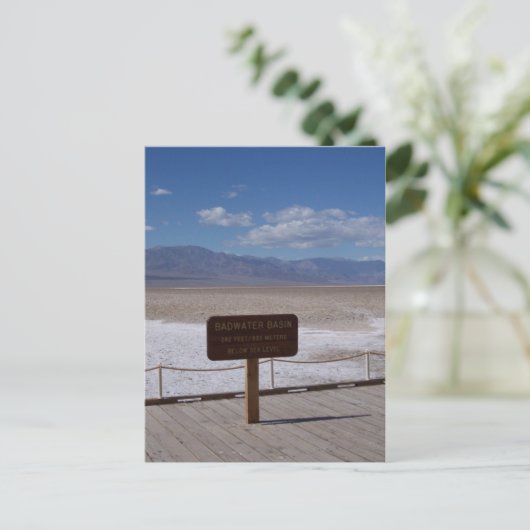 Basin Sign-Briefkaart Briefkaart (Staand voorkant)