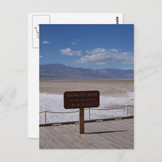 Basin Sign-Briefkaart Briefkaart (Voorkant / Achterkant)