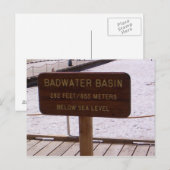 Basin Sign-Briefkaart Briefkaart (Voorkant / Achterkant)