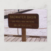 Basin Sign-Briefkaart Briefkaart (Voorkant)