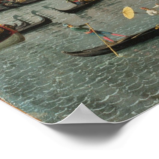 Basin van San Marco op Ascension Day (door Canalet Poster (Hoek)