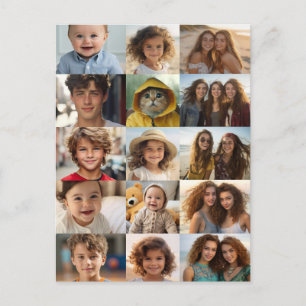 Basis 15 foto collage raster briefkaart
