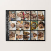 Basis 15 foto collage raster met moderne tekst legpuzzel (Horizontaal)