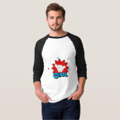 Basis 3/4 mouw raglan T-shirt (Voorkant volledig)