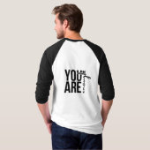 Basis 3/4 mouw raglan T-shirt (Achterkant volledig)