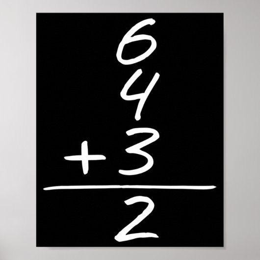 Basis 6 4 3 Dubbel afspelen Twee ontwerpen Poster (Voorkant)