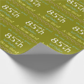 Basis 85e Verjaardag Verpakkingsdocument Cadeaupapier (Hoek)