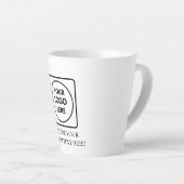 Basis aangepaste logo zakelijke marketing latte mo mok (Rechterhoek)