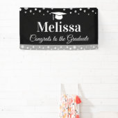 Basis afstudeerfeestbanner aangepaste naam  spandoek (Insitu)