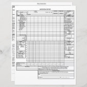 Basis anesthesieverslag (Voorkant / Achterkant)