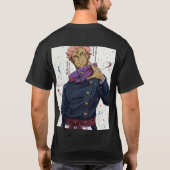 Basis anime print t-shirt (Achterkant)