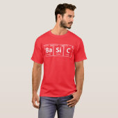 Basis (BA-SI-C) Periodieke Elementen Spelling T-shirt (Voorkant volledig)
