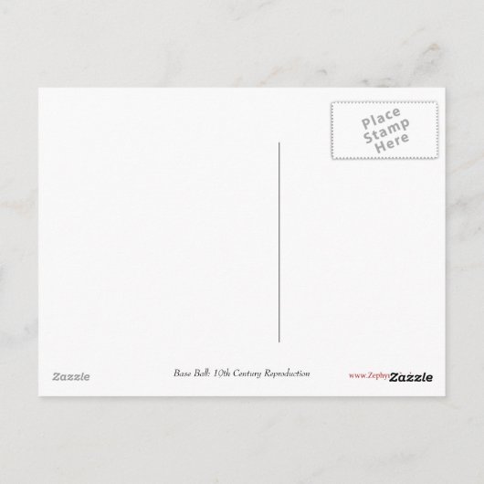 Basis Ball Briefkaart (Achterkant)