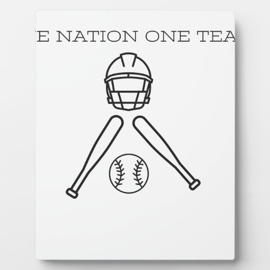 Basis BAll..One Nation One Team. Fotoplaat (Voorkant)
