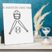 Basis BAll..One Nation One Team. Fotoplaat (Zijkant)