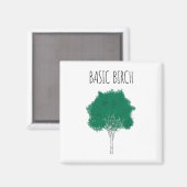 Basis Berk Maffe Milieuactivist Wandelend Woud Magneet (Voorkant / Achterkant)