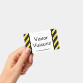 Basis "Bezoeker" "Visitante" Badge (Handheld)