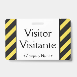 Basis "Bezoeker" "Visitante" Badge
