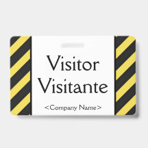 Basis "Bezoeker" "Visitante" Badge
