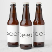 Basis Bier Label - Wit Etiket (Flessen)