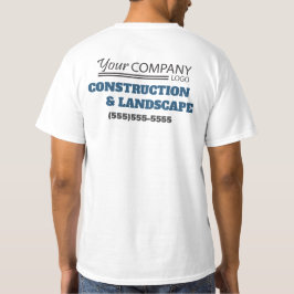 Basis blauw, grijs en zwart met logo t-shirt