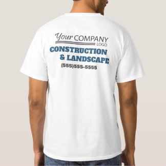 Basis blauw, grijs en zwart met logo t-shirt