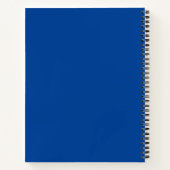 Basis Blauw Persoonlijk Kindergarten Calligrafie Notitieboek (Achterkant)