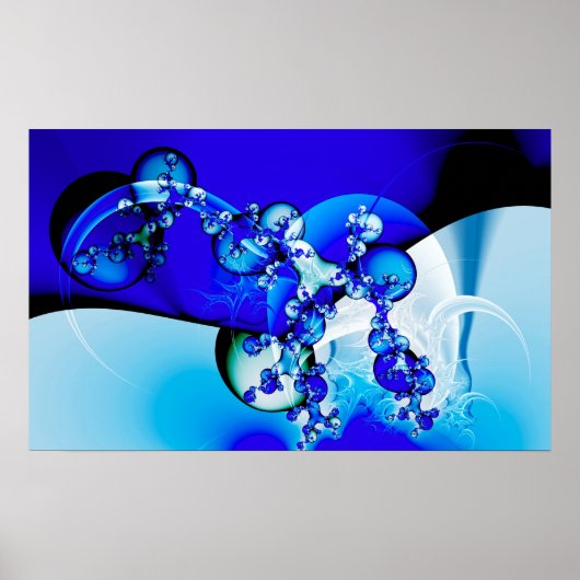 Basis blauw poster (Voorkant)