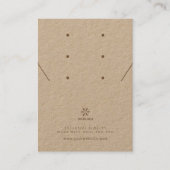 Basis Bruine Sieraden Display Logo TMF26 Visitekaartje (Voorkant)