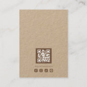 Basis Bruine Sieraden Display Logo TMF26 Visitekaartje (Achterkant)