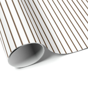 Basis Bruine Streep Minimalistisch Elke Gelegenhei Cadeaupapier