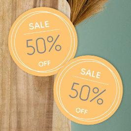 Basis bruine winkel promotie verkoop sticker