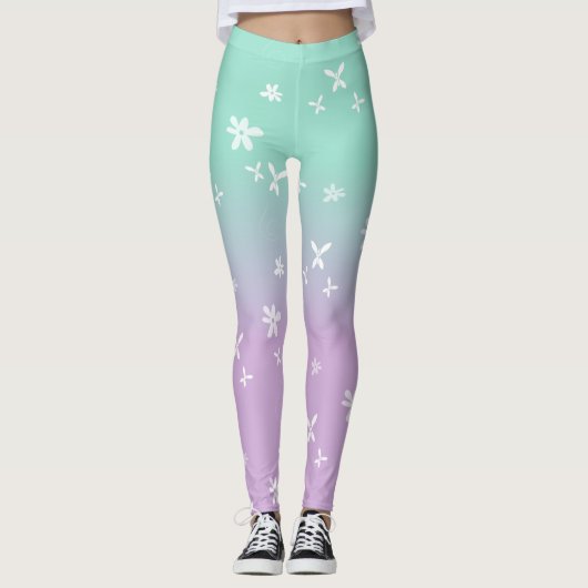 Basis Butterflies - Pastels Leggings (Voorkant)